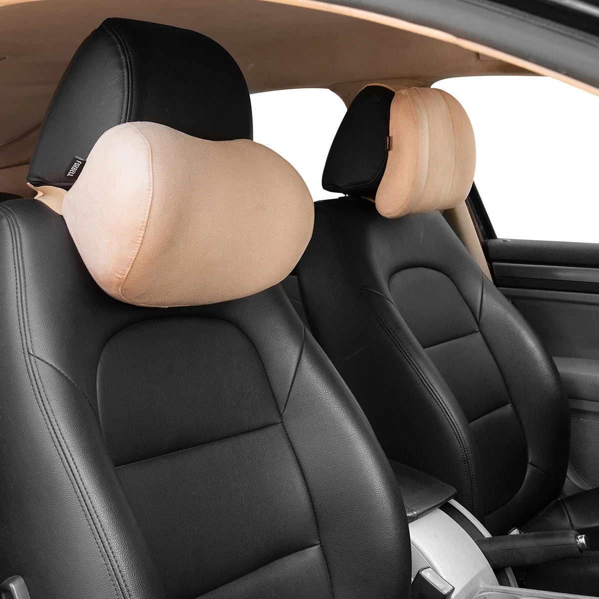 Forbell Car Headrest Pillow Suede Fabric Car Neck Pillow Car Seat Pillow Rest Headrest Memory Foam Headrest Car Accessories