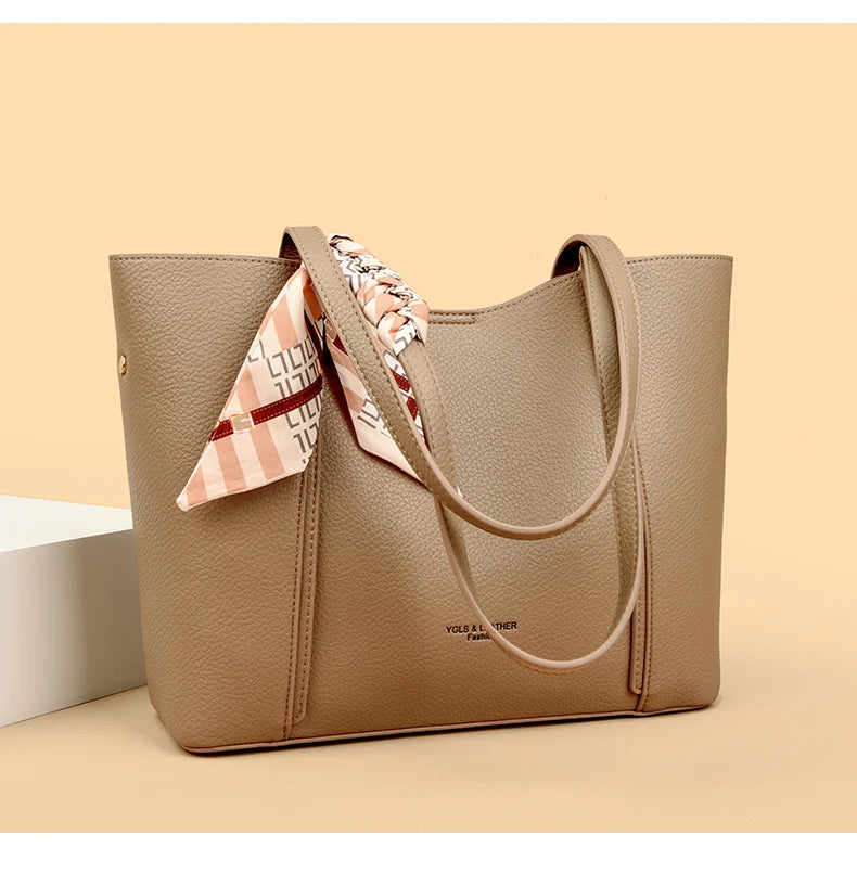 Genuine Brand Women Tote Bag High Quality Soft Leather Large Ladies Shoulder Crossbody Bag Luxury Female Shopping Handbag A Main