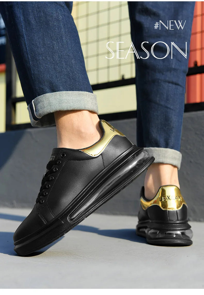 Men's Breathable Mesh Lace-Up Sneakers