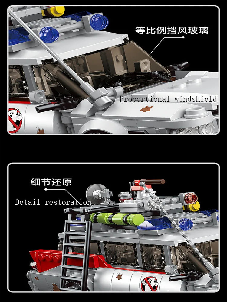 10021 Zombies Ghost Hunting Squad Assembling car toy building blocks