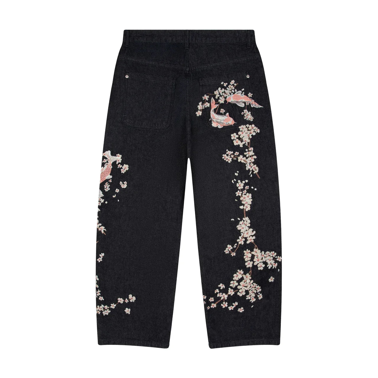 Dragon Embroidery Y2K Baggy Jeans