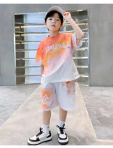Teen Summer Gradient Tee & Shorts Set
