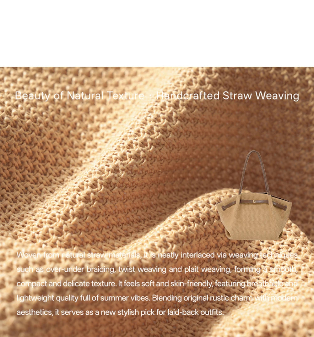 LA FESTIN Original Brand Women's bags Shoulder Bag Woven Bag 2026 New Tote Bag Large Handbag Travel Bag Big Beach Bag