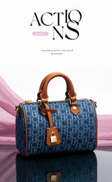 Women's Cowboy Splicing Pillow Bag