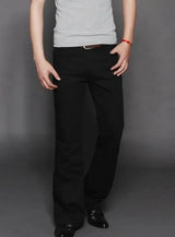 Men's Flared Jeans with Mid-Rise Waist