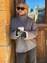 Urban Stand-Collar Woolen Coat