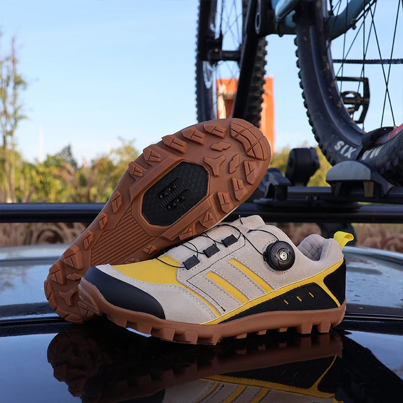 QQ-TB181 Cycling Shoes for Men, MTB Shoes, High Quality, Hiking, Gravel, Road Bicycle Sneakers for Men, Tennis Shoes, Size 39-50