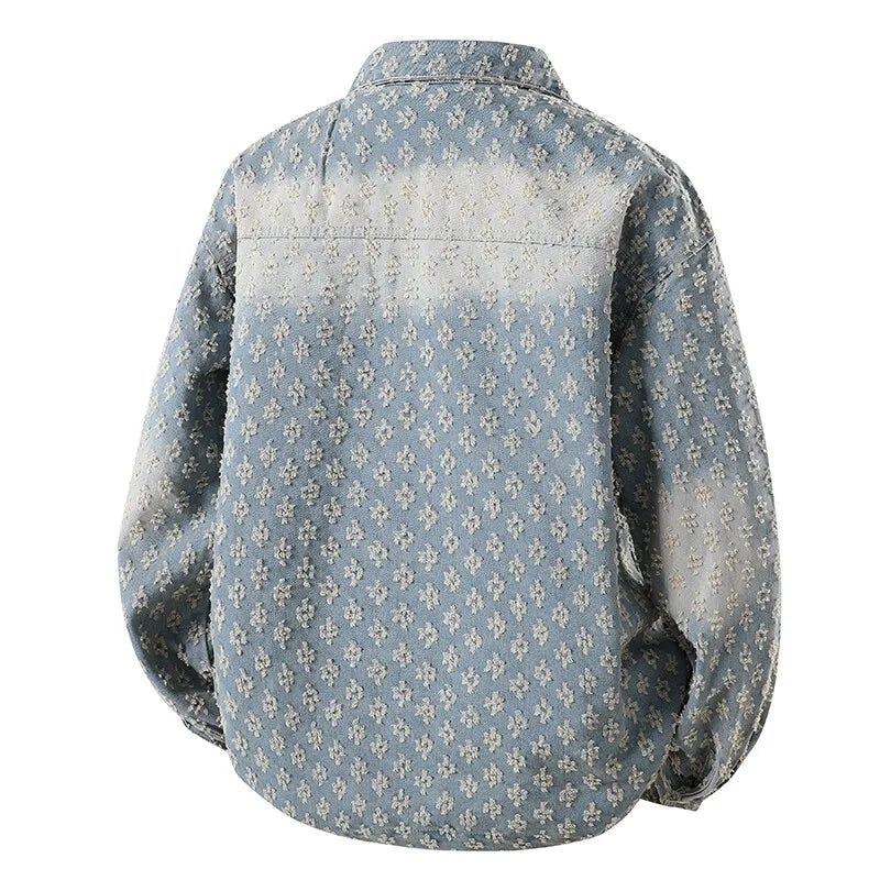 Autumn New Men's Denim Jacket Korean Stylish Luxury Clothing Handsome Casual American Streetwear Couple's Outerwear Denim Coats