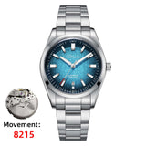 ADDIESDIVE Gradient Diver Watches for Men K1 Mineral Glass Stainless Steel Waterproof Automatic Mechanical Watches AD2531 Luxury