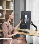 NB NORTH BAYOU F80 A5 Desktop Gas Spring 17-30" LCD LED Monitor Holder Mount Arm Full Motion Display Stand Loading 2-9 Kgs