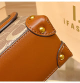 Contrast Color Luxury Box Bag