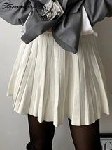 Elegant Knit Pleated Mini Skirt for Women