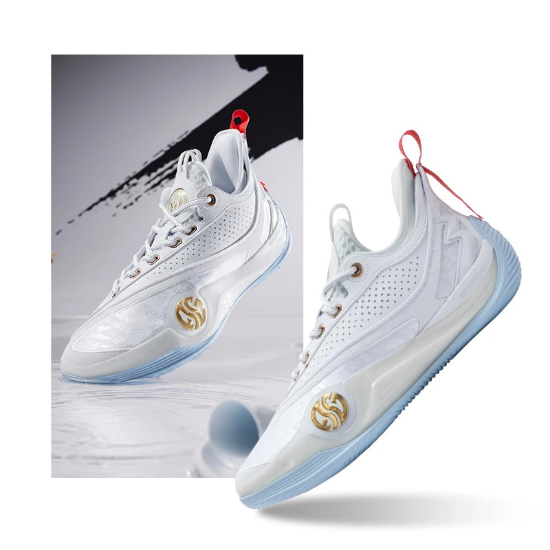 361 Degrees ZEN VI PRM Men's Basketball Sports Shoes Middle-Top Combat Wear-Resistant Non-Slip Support Sneakers Male 672431102