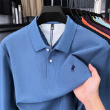 Premium Cotton Embroidered Long Sleeve Polo Shirt