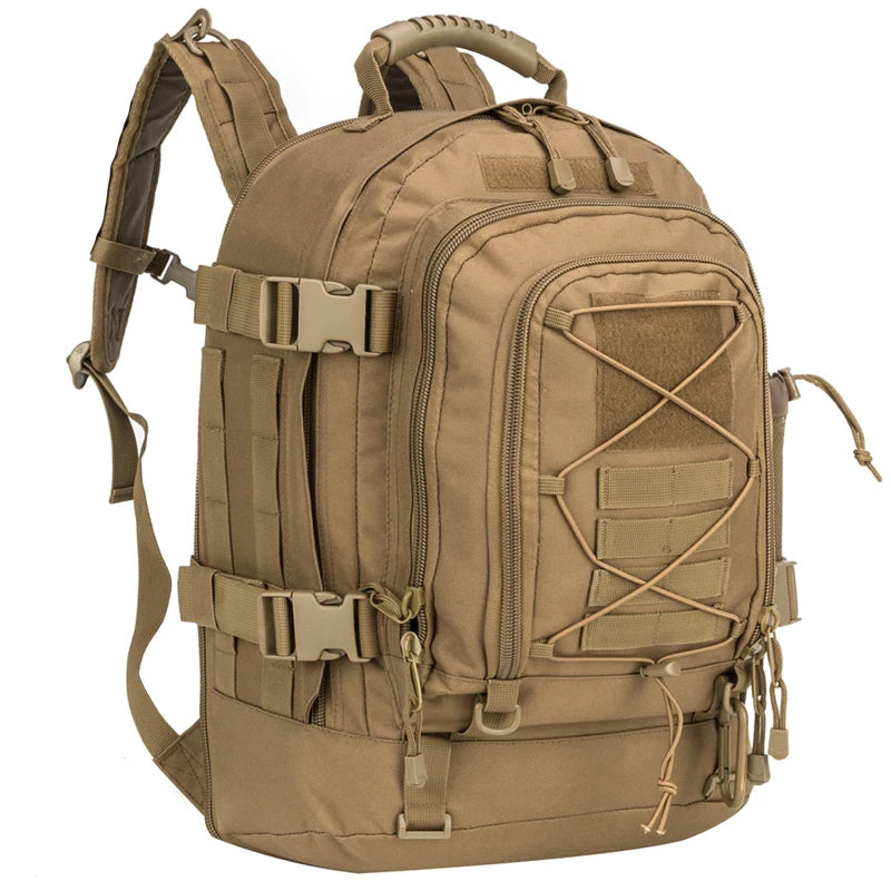 Large Capacity 60L Outdoor Tactical Military Tactics Backpack Travel Hiking Camping Fishing Tool Backpack for Men Women