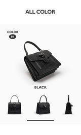 Bafelli Genuine Leather Structured Shoulder Bag
