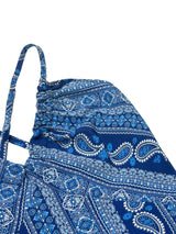 Boho Ethnic Frill Trim Maxi Dress