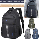 Fashion Minimalist Men’s Rucksack, Lightweight Nylon Backpack with Multiple Storage Slots for School & Weekend Trips