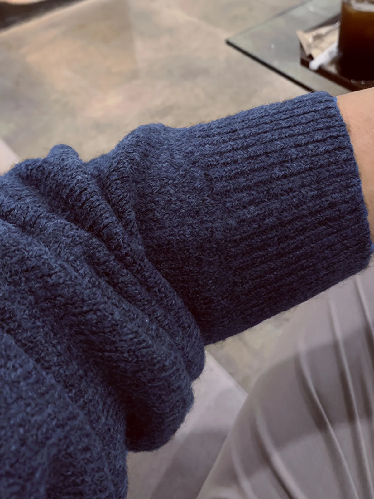 Men’s Geometric Knit Pullover Sweater