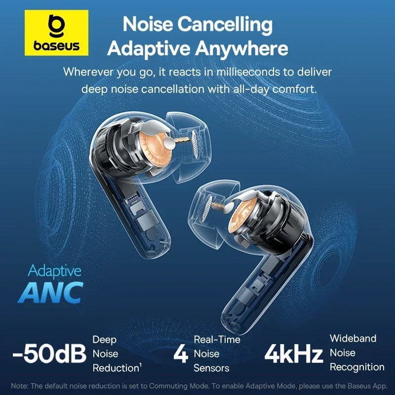 Baseus Bass EP10 Pro ANC Earbuds – Hi-Res LDAC Wireless