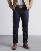 Red Tornado Officer Trousers – 14oz Indigo Selvedge Denim