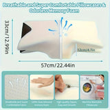 Ergonomic Neck Pillow for Side, Back, and Stomach Sleepers - Contoured Design, Soft Yet Firm Support, Shoulder Relaxation