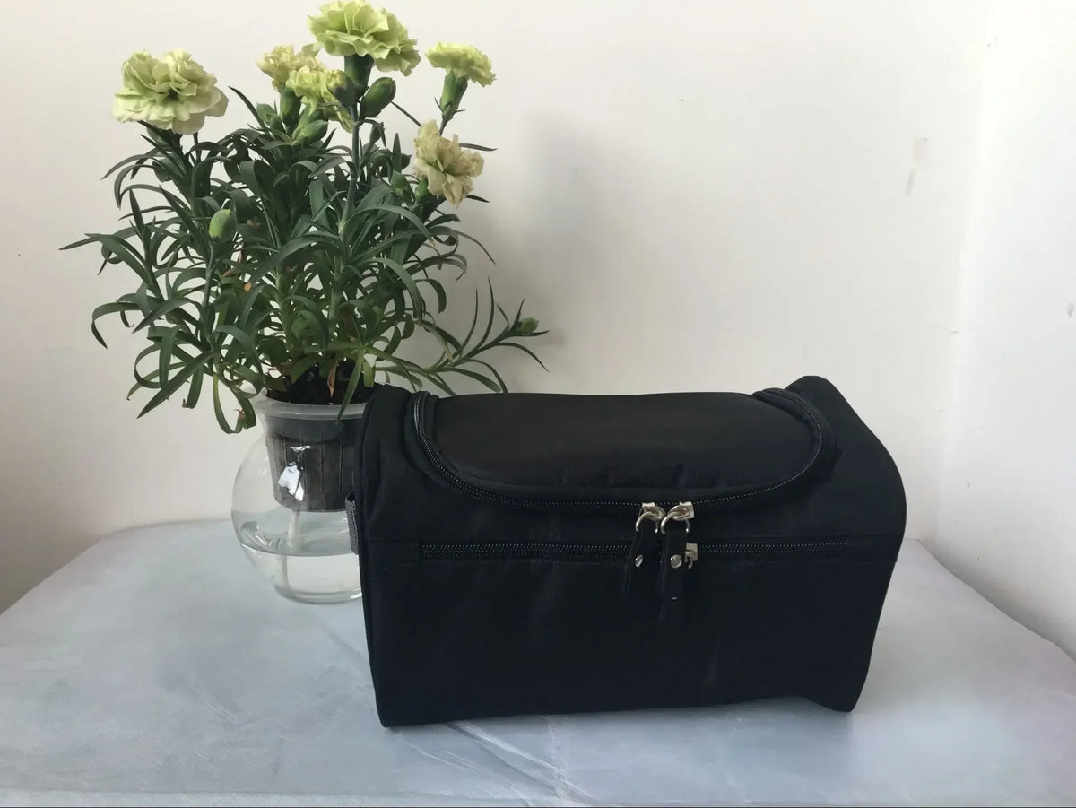 Portable Makeup Bag Unisex Capacity Waterproof Cosmetic Organizer Toiletry Hanging Case Pouch for Women Men Wash Shaving Make Up
