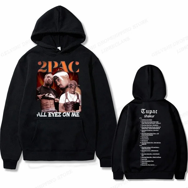 Tupac 2Pac Graphic Fleece Hoodie for Men
