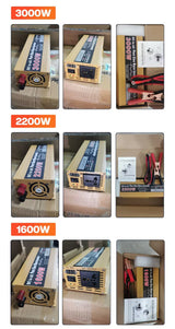 Pure Sine Wave Inverter 12V/24V to 220V | 1600W–3000W