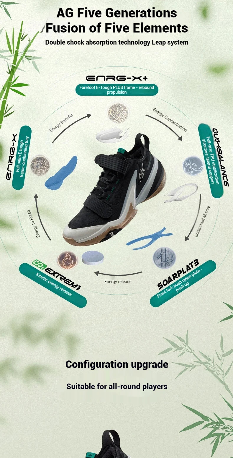 361 Degrees AG 5 PRM Men Basketball Sport Shoes Full Package Cushioning Rebound Wear-resistant Anti-slip Male Sneakers 672441124