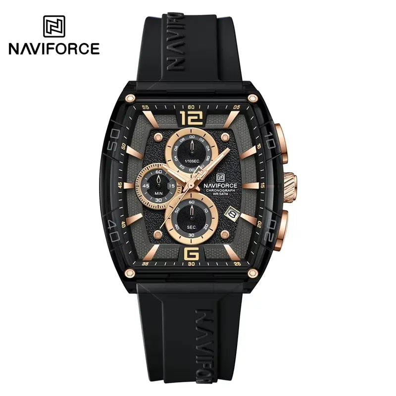 Men’s Waterproof Quartz Watch - Silicone Sport Strap