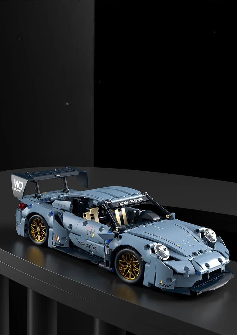 Technical Racing Sport Car Model Building Blocks technic adults 1:14 DIY Supercar Brick Puzzle Toys Kid Adult Gift（1200+granule）
