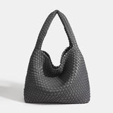 Shoulder bag Woven Bag for Women Europe and the United States popular PU leather soft fabric women underarm bag