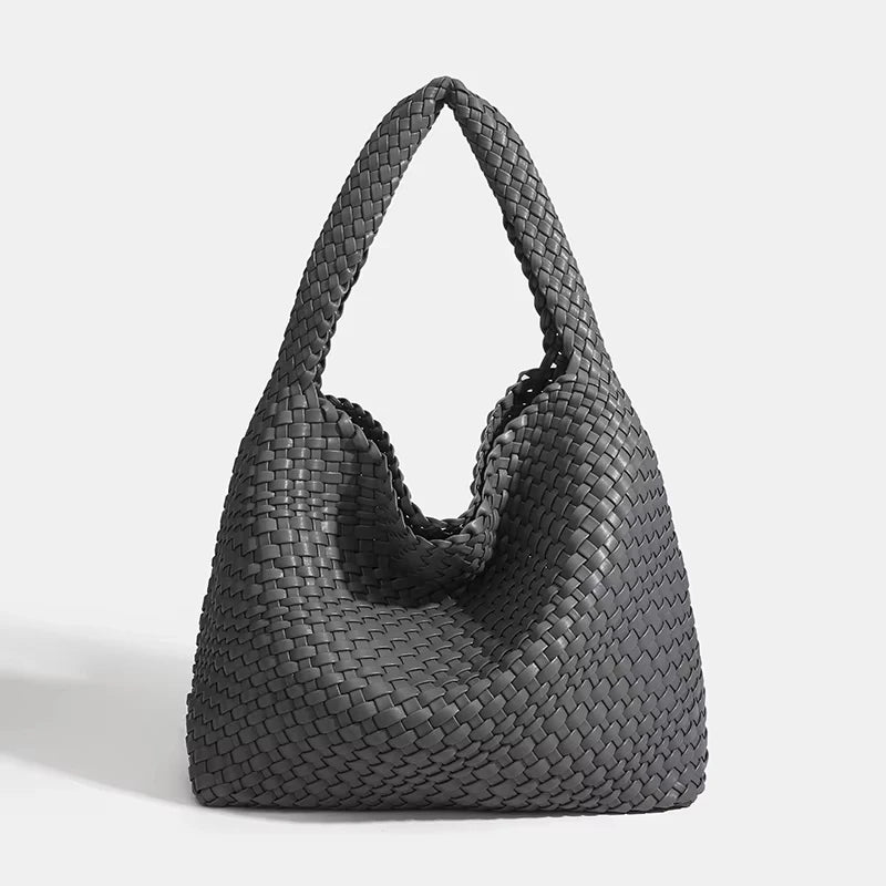 Shoulder bag Woven Bag for Women Europe and the United States popular PU leather soft fabric women underarm bag