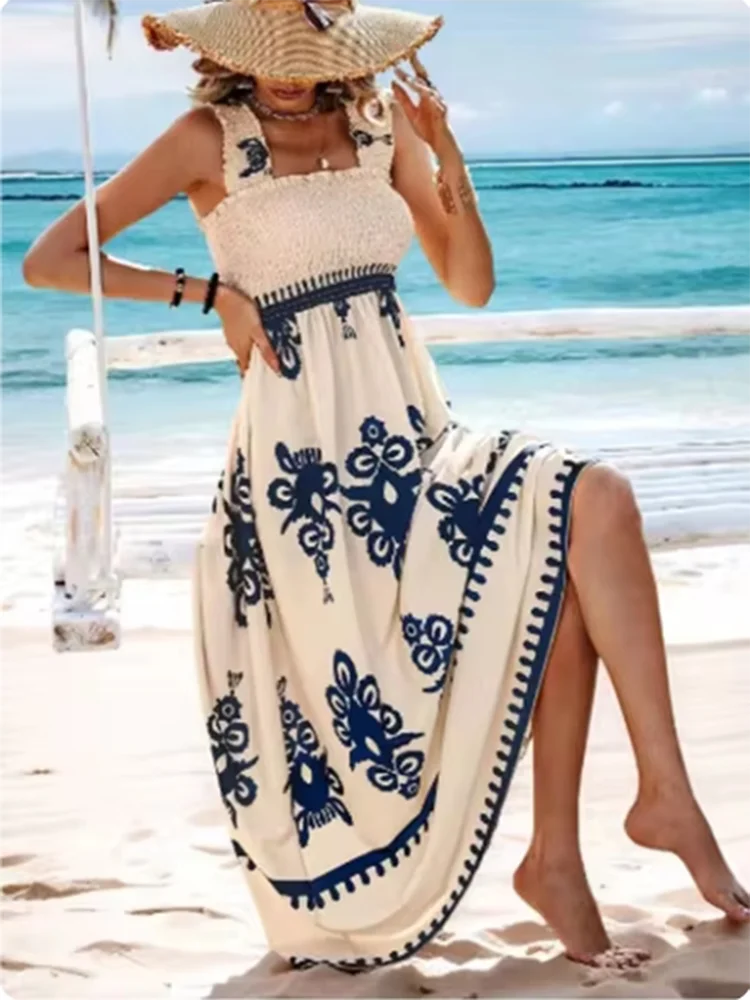 Square Collar Summer Sundress