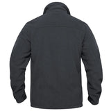 TACVASEN Men's Fleece Jacket Soft Warmth Windproof Full Zip Up Coat Multiple Zipper Pockets Hiking Working Outdoors Windbreaker