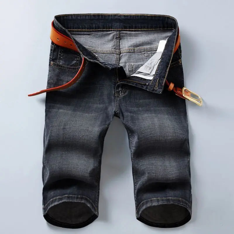 Men's Slim Stretch Denim Shorts | Summer Style