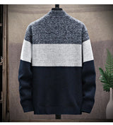 Men’s Autumn/Winter Fleece-Lined Zipper Cardigan