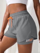 Women's High Rise 2-in-1 Running & Yoga Shorts