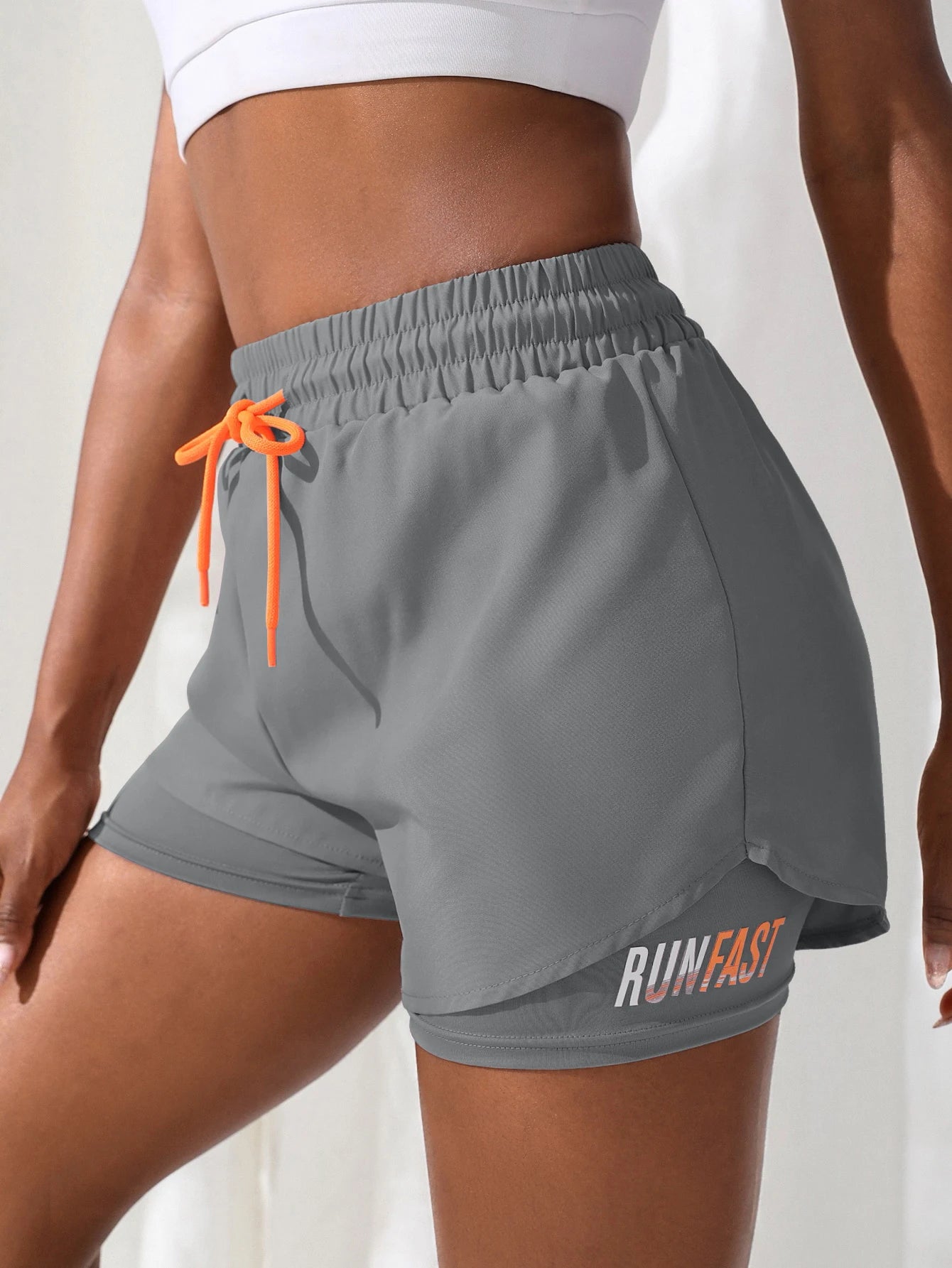 Women's High Rise 2-in-1 Running & Yoga Shorts