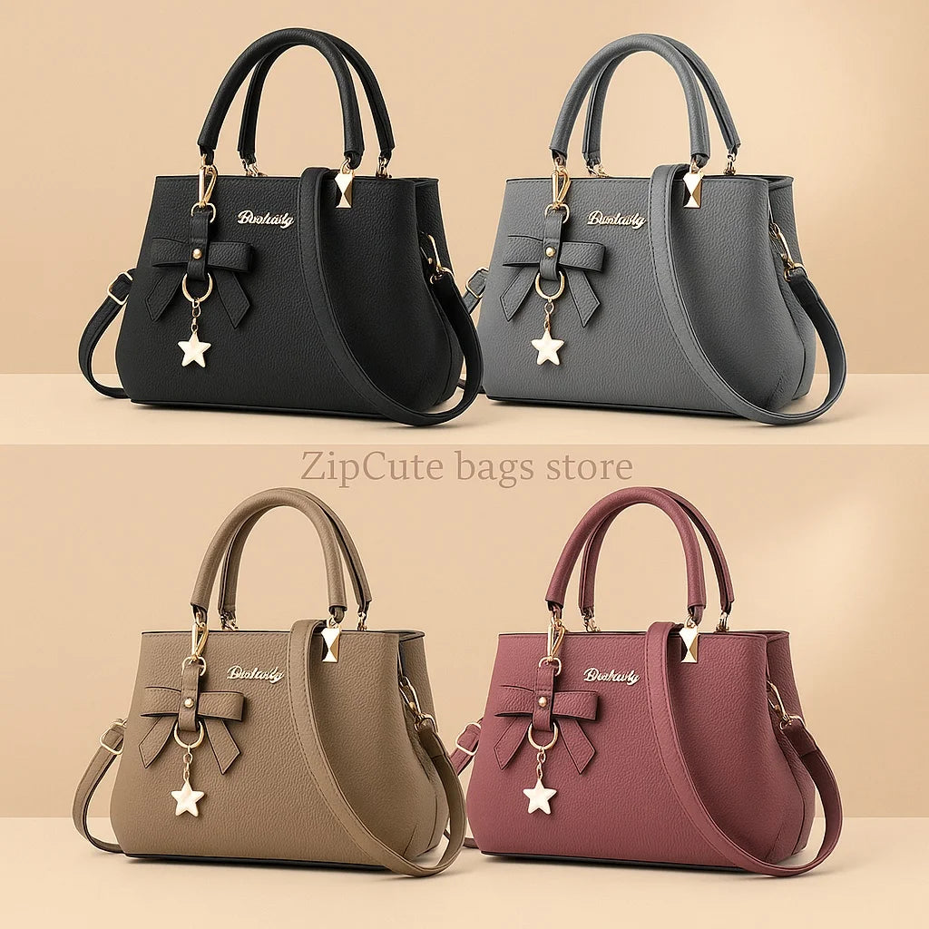 Women’s Bow Shell Bag: Trendy Autumn/Winter Shoulder & Messenger Bag