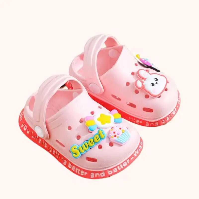 Cartoon Kids’ Summer Garden Clogs