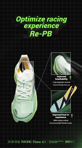 361 Degrees Flame 4.5 Men's Running Shoes Carbon Plate Breathable Stable Rebound Grippy Durable Cushion Male Sneakers 672532221