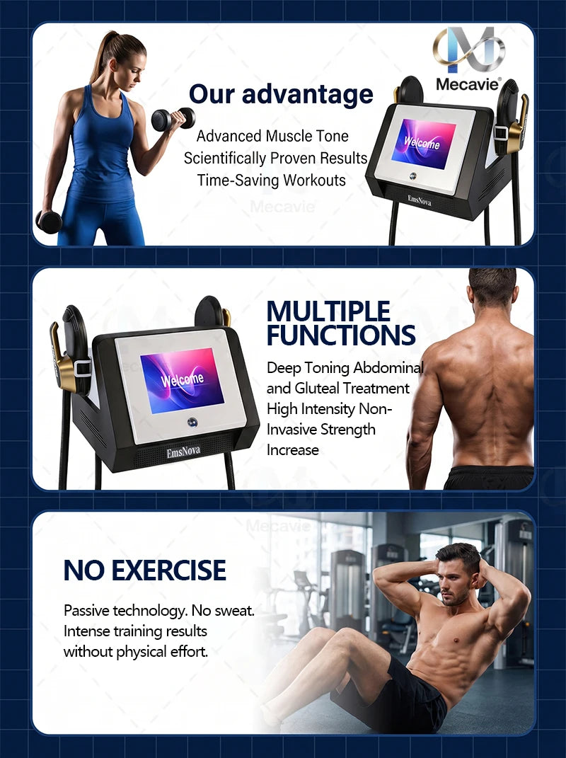 Building Tool EMS Body Shaping Machine 6500W Professional Fat Burning Muscle Stimulation 200Hz 15T Slimming Equipment Home Use