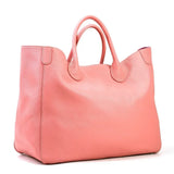 Roomy Women Bag Genuine Leather Handbag Luxury Cowhide Casual Tote Thick Real Natural Leather Bucket Shopper Daily Bag Big Purse