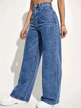Women's High-Waist Straight Leg Jeans | Retro Y2K