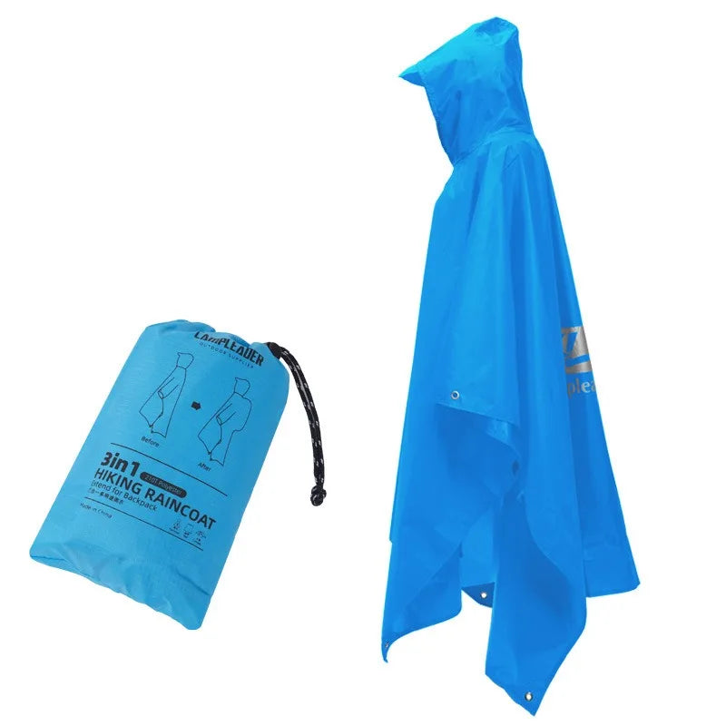 Men's Waterproof Hooded Raincoat – All-Weather Poncho