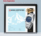 2025 New luxury military man watch square waterproof bright Date week men watch stainless steel Quartz men watches Reloj + box