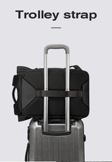 Bange Men Fashion Backpack 15.6 inch Multifunctional Waterproof Backpack Daily Travel Bag Casual School Rucksack with Buckle