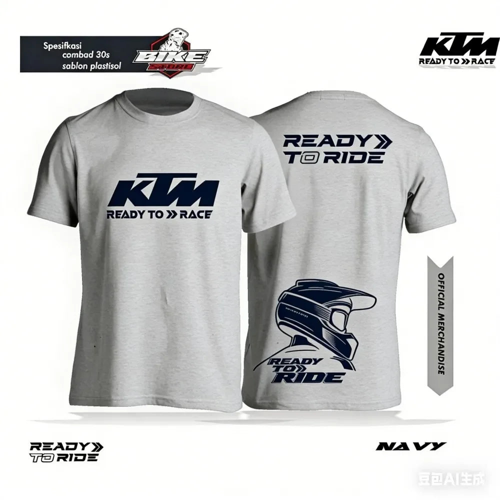 KTM Racing Graphic T-Shirt — Unisex Cotton Off-Road Moto Print Tee